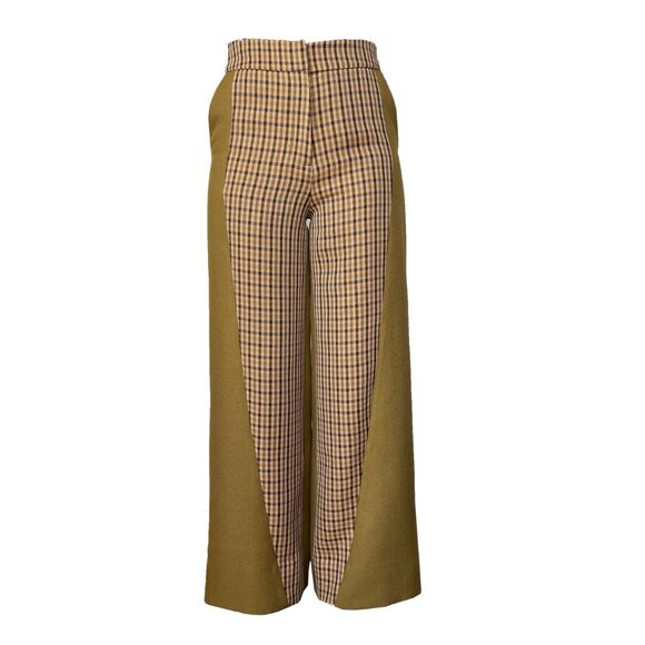 Wide legged two tone Pant
